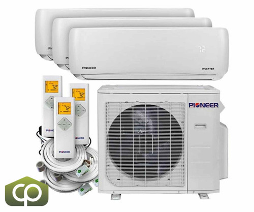Pioneer Series MS-M Triple Zone Wall Mounted Multi Split AC / Heat Pump System - Chicken Pieces