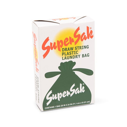 SuperSak VR75 Drawstring Laundry Bag - 126/Carton Tough, Durable, and Convenient - Chicken Pieces