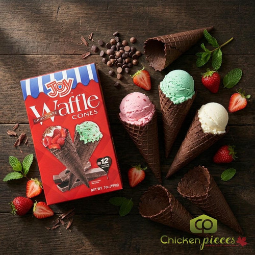 JOY Chocolate Waffle Ice Cream Cone - 96/Case (24cases/PALLET)- TOTAL 2304 CONES