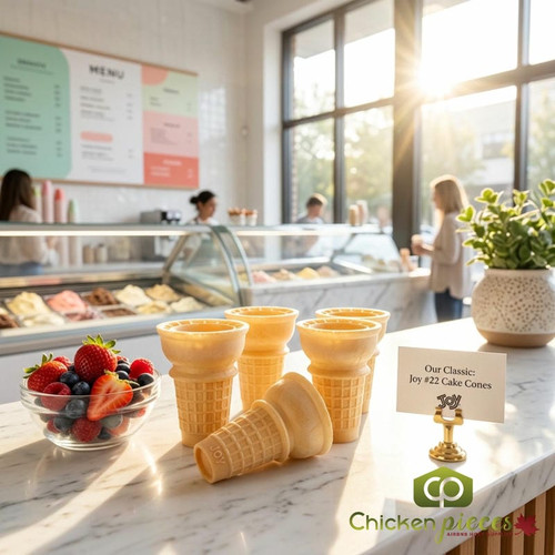 JOY #22 Flat Bottom Cake Ice Cream Cone - 720/Case (24cases/PALLET)- TOTAL 17280 CONES