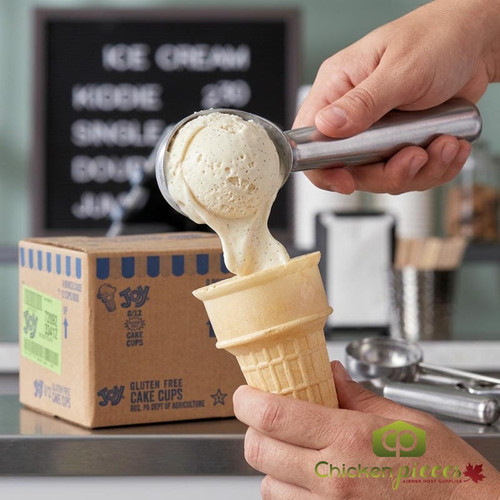 JOY Flat Bottom Gluten-Free Cake Ice Cream Cone - 96/Case (24cases/PALLET)- TOTAL 2304 CONES