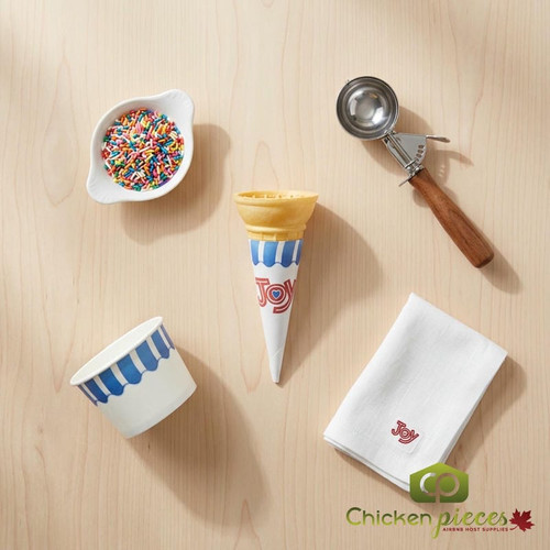 JOY #1 Pointed Bottom Jacketed Cake Ice Cream Cone Dispenser Pack - 1056/Case (24cases/PALLET)- TOTAL 25344 CONES