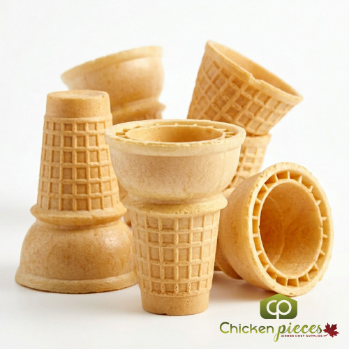 JOY #30 Flat Bottom Cake Ice Cream Cone - 275/Case | Perfect for Double Scoops