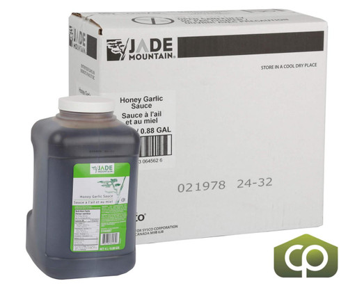  Jade Mountain Honey Garlic Sauce 4L (8.82 lbs) (2/Case) - Authentic Flavor- Canadian Made 