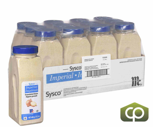 McCormick Imperial Spice Granulated Onion 600g (1.32 lbs) (12/Case)   McCormick Imperial Spice Granulated Onion 600g (1.32 lbs) (12/Case)