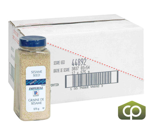 McCormick Imperial Spice Sesame Seed 575g (1.27 lbs) (12/Case)   McCormick Imperial Spice Sesame Seed 575g (1.27 lbs) (12/Case)