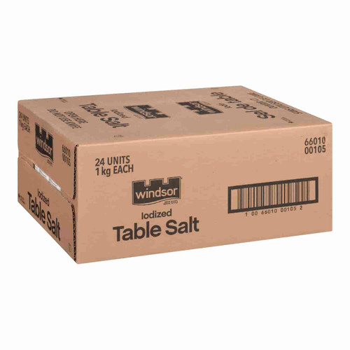 WINDSOR Windsor Salt Table Slim Pack - 1kg box (2.2 lbs) (24/Case) - Canadian Made  WINDSOR Windsor Salt Table Slim Pack - 1kg box (2.2 lbs) (24/Case) - Canadian Made