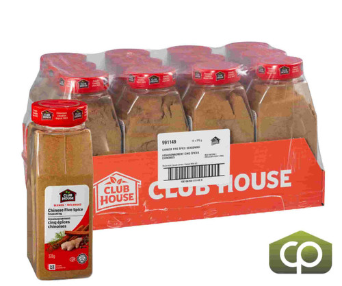 clubhouse Clubhouse Seasoning Chinese Five-Spice - 370g (0.82 lbs) (12/Case) - Canadian Made  clubhouse Clubhouse Seasoning Chinese Five-Spice - 370g (0.82 lbs) (12/Case) - Canadian Made