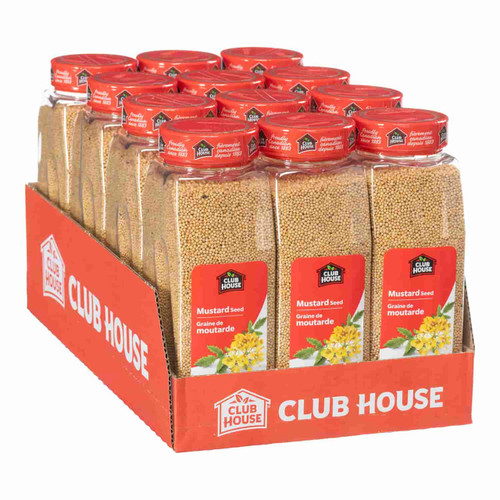 clubhouse Clubhouse Spice Mustard Seeds - 750 GR (1.65 lbs) (12/Case) - Canadian Made  clubhouse Clubhouse Spice Mustard Seeds - 750 GR (1.65 lbs) (12/Case) - Canadian Made