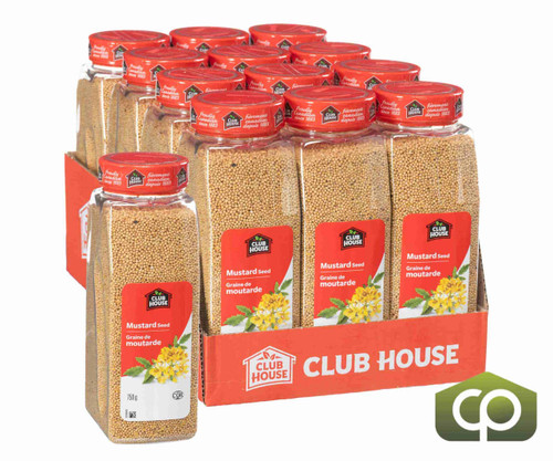 clubhouse Clubhouse Spice Mustard Seeds - 750 GR (1.65 lbs) (12/Case) - Canadian Made  clubhouse Clubhouse Spice Mustard Seeds - 750 GR (1.65 lbs) (12/Case) - Canadian Made