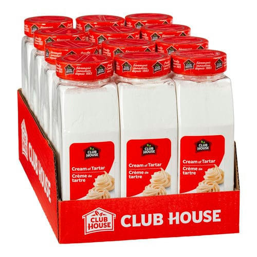 clubhouse Clubhouse Spice Cream of Tartar - 1000g (12/Case) - 26.4 LBS  clubhouse Clubhouse Spice Cream of Tartar - 1000g (12/Case) - 26.4 LBS