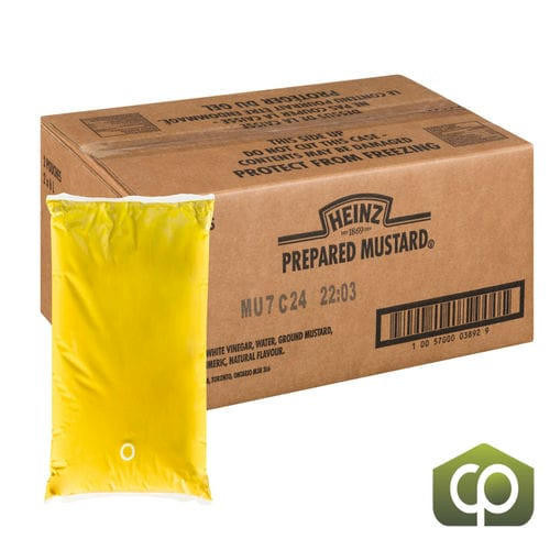 HEINZ Heinz Mustard Cryovac Pouch-Pack - 6 LT (2/Case) - 26.4 LBS.  HEINZ Heinz Mustard Cryovac Pouch-Pack - 6 LT (2/Case) - 26.4 LBS.