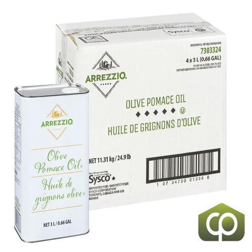 Arrezzio Classi Olive Pomace Oil - Premium Blend, 3 LT (4/Case) - 26.4 LBS   Arrezzio Classi Olive Pomace Oil - Premium Blend, 3 LT (4/Case) - 26.4 LBS