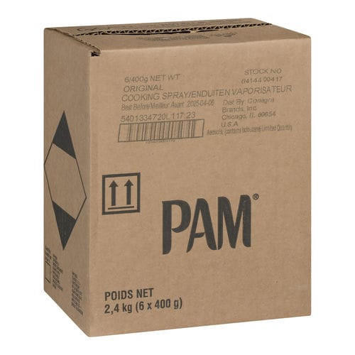 PAM Pam Pan Coating Aerosol Cooking 400 GM (6/Case) - 8.8 LBS 