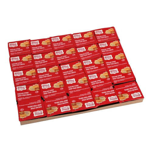 House Recipe Pancake Syrup Kosher 16 ML (200/Case)- Canadian Made- chicken pieces