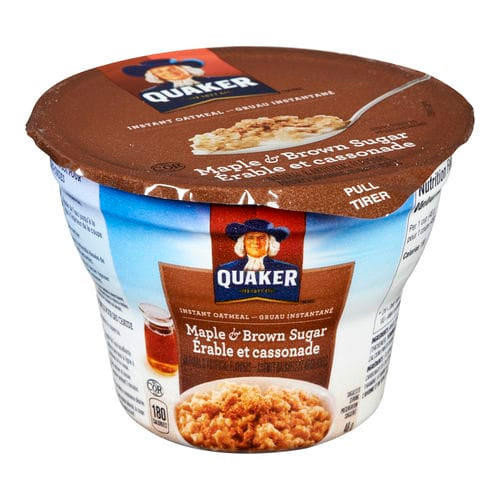 QUAKER Quaker Instant Maple Brown Sugar Oatmeal 48g (12/Case) - 1.6 lbs  QUAKER Quaker Instant Maple Brown Sugar Oatmeal 48g (12/Case) - 1.6 lbs