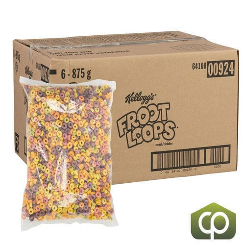 Kellogg's Froot Loops Sleeve 875g (6/Case) - 11.5 lbs   Kellogg's Froot Loops Sleeve 875g (6/Case) - 11.5 lbs