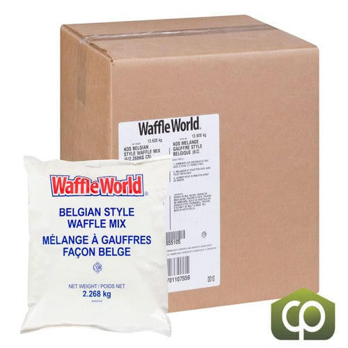 Waffle World Complete Waffle Mix 5 lb (6/Case) - 13.2 lbs   Waffle World Complete Waffle Mix 5 lb (6/Case) - 13.2 lbs