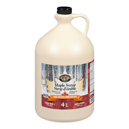 The Maple Treat Pure Maple Syrup 4L (4/Case) - Canadian Made   The Maple Treat Pure Maple Syrup 4L (4/Case) - Canadian Made