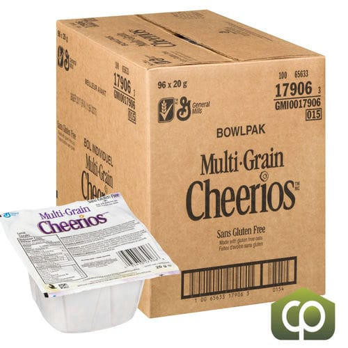 GENERAL MILLS General Mills Cheerio Multigrain Cereal 20g (96/Case) - 4.23 lbs  GENERAL MILLS General Mills Cheerio Multigrain Cereal 20g (96/Case) - 4.23 lbs