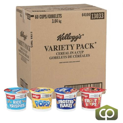 Kellogg's Cereal Variety Pack in Cup 51g (60/Case) - 6.75 lbs   Kellogg's Cereal Variety Pack in Cup 51g (60/Case) - 6.75 lbs