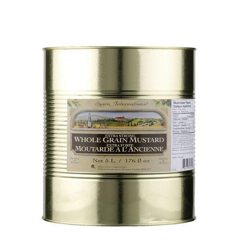 Sysco Imperial Mustard Dijon Whole Grain 5L (2/Case) - 169.07 fl oz (10.56 lbs)   Sysco Imperial Mustard Dijon Whole Grain 5L (2/Case) - 169.07 fl oz (10.56 lbs)