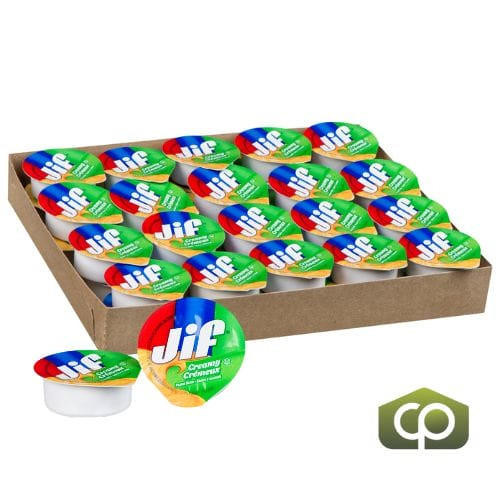 JIF Jif Creamy Peanut Butter 18 GR (200/Case) - Delicious Spreadable Goodness 