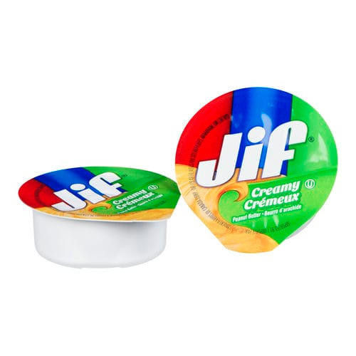 JIF Jif Creamy Peanut Butter 18 GR (200/Case) - Delicious Spreadable Goodness  JIF Jif Creamy Peanut Butter 18 GR (200/Case) - Delicious Spreadable Goodness