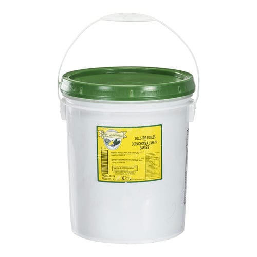  Cool Crisp Long Cut Sandwich Pickles - 3/16" Slices, 19L Pail 