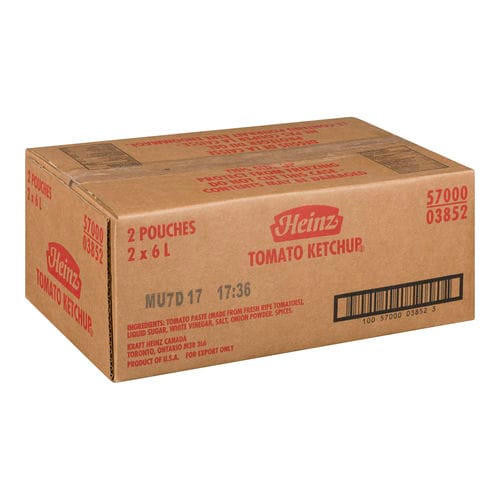 HEINZ Heinz Ketchup Pouch Pack Cryovac 6 LT (2/Case) - Canada's Favorite Condiment 