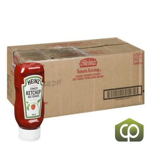 HEINZ Heinz Ketchup Bottled Upside Down 375 ML (24/Case) - 8.5 lbs 