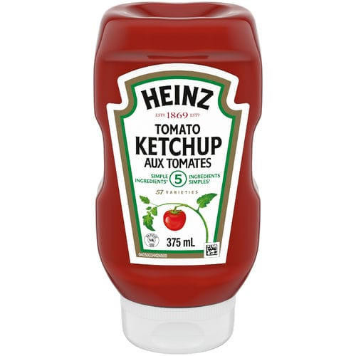 HEINZ Heinz Ketchup Bottled Upside Down 375 ML (24/Case) - 8.5 lbs 