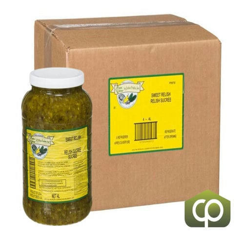 Coolcrisp Pickle Relish 4L (4/Case) - 8.8 lbs - Sweet Condiment   Coolcrisp Pickle Relish 4L (4/Case) - 8.8 lbs - Sweet Condiment