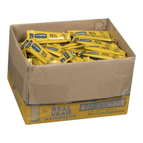  Hellmann's Real Mayonnaise Stick Packs - 11ml/5 lbs (210/Case) 