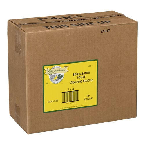  Cool Crisp Bread & Butter Pickle Chips - 4 Liters, 1 Gallon, 2/Case 