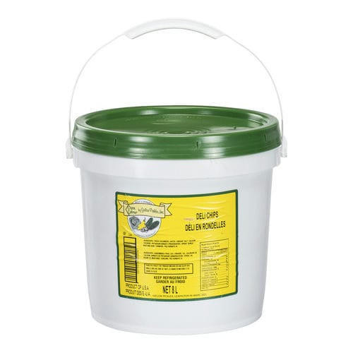  Cool Crisp Pickle Sliced Hamburger Crinkle Cut - 1/4 Inch, 8 Liters (2.11 Gallons) 