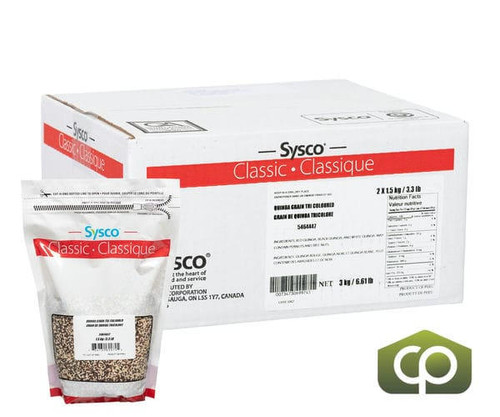  Sysco Classic Quinoa Grain Tri-Coloured 1.5KG/3.3 LBS Bulk size (2/Case) 