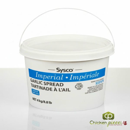 Sysco Imperial Spread Garlic Zero Trans-Fat 4 KG/8.8 LBS
