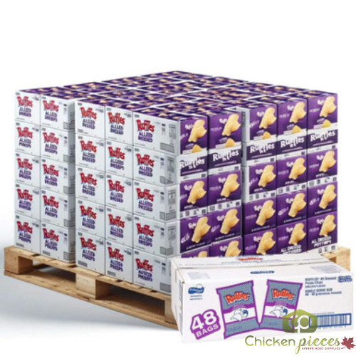 FRITO LAY CANADA Ruffles All Dressed Potato Chips | 40G/Unit, 48 Units/Case (PALLET OF 25 CASES)