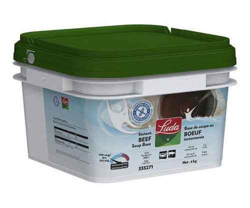  Luda Healthcare Soup Base Beef Sodium Reduced Gluten-Free 4 KG/8.8  LBS 