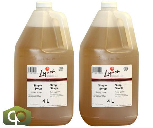 LYNCH Lynch Syrup Simple - Versatile Syrup for Multiple Uses 4 LT/1 Gallon (2/Case) 