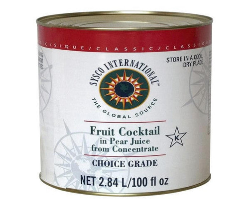 Sysco Classic Fruit Cocktail Pear Juice Concentrate 2.84 LT/0.75 Gallon (6/Case)   Sysco Classic Fruit Cocktail Pear Juice Concentrate 2.84 LT/0.75 Gallon (6/Case)