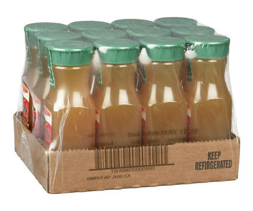Chicken Pieces Simply Fresh 100% Pure Pressed Apple Juice 340 mL (12/Case) - Premium Quality 