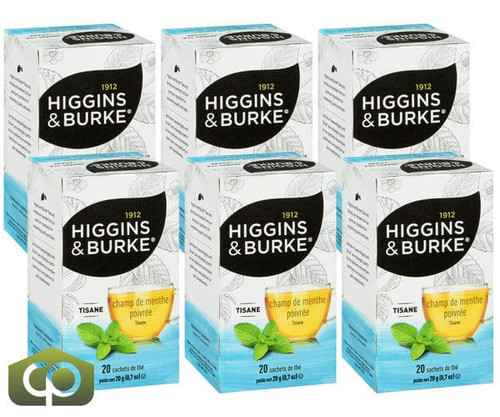 Chicken Pieces Higgins & Burke Herbal Tea Peppermint 14 oz/20 CT (6/Case) 