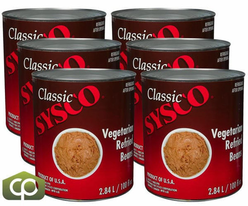 Chicken Pieces Sysco Classic Bean Refried Vegetarian 2.84 L/96 oz (6/Case) 