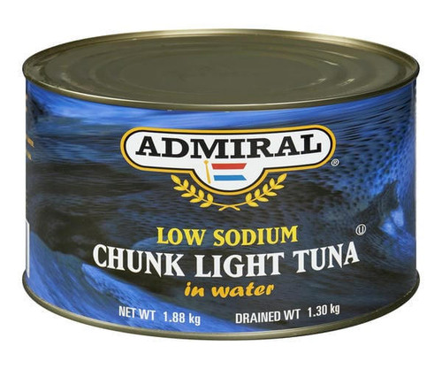 Chicken Pieces Admiral Tuna Light Chunk In Water 1.88KG /4.14LBS (6/Case)  Chicken Pieces Admiral Tuna Light Chunk In Water 1.88KG /4.14LBS (6/Case)