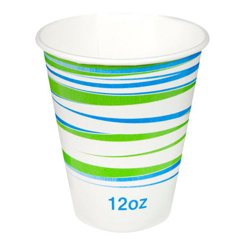 Chicken Pieces Sysco Trendz Cup Paper Cold Poly Squat 12 oz. 75CT (16/Case) 