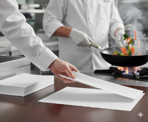 Chicken Pieces Sysco Classic Placemat Paper White 10x14 Embossed (1000/Case)
