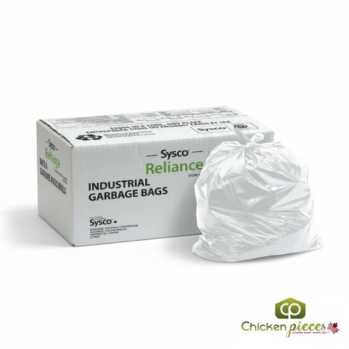 Chicken Pieces Sysco Reliance Bag Garbage Regular White 20x22 (500/Case)