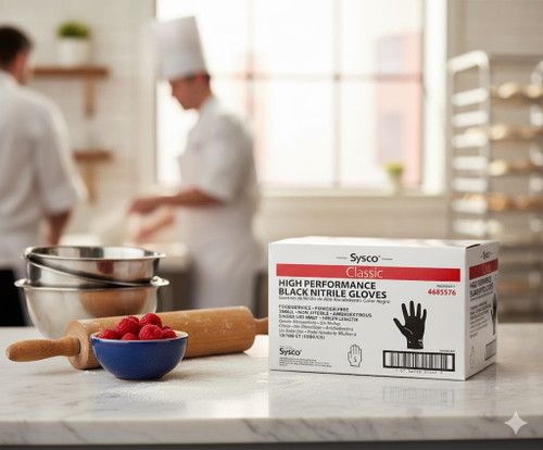 Chicken Pieces Sysco Classic Glove Nitrile Foodservice Powder-Free Black Small 100 CT (10/Case)